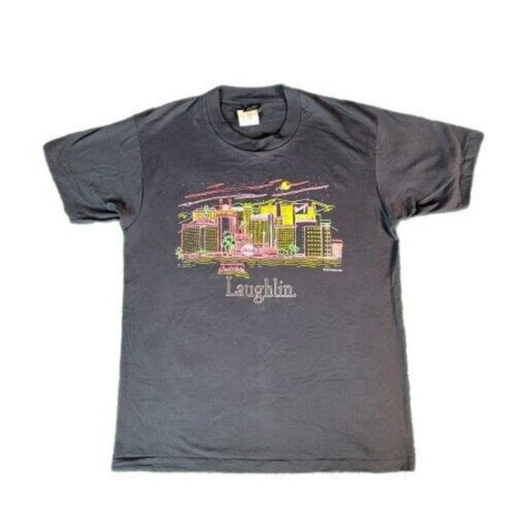 Vintage 90s Laughlin Nevada Shirt XL Harrah’s Edgewater Nugget Flamingo Belle - Picture 1 of 8